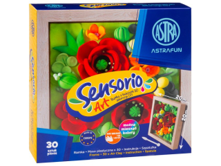 Zestaw lekkiej masy Sensorio Art z ramk� ASTRAFUN Maki - 30 kol.  [opakowanie=12szt]