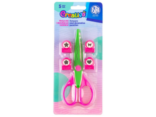 No�yczki i dziurkacze ozdobne 1 ASTRA Creativo - 5 el.  [opakowanie=12szt]