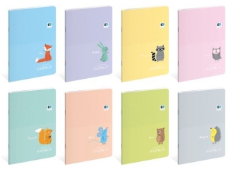 Zeszyt A5 32k. INTERDRUK BxB Kids Pastel linia