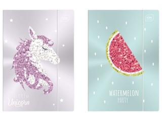 Teczka z gumk� A4+ INTERDRUK Shine Metallic