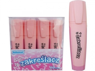 Zakre�lacz pastelowy ? r�owy 2864 (opakowanie=12 szt)