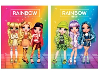 Zeszyt MO A5 16k trzy linie kolor RAINBOW HIGH