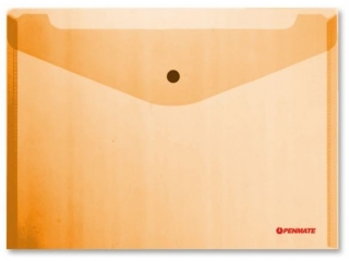 Koperta na zatrzask PENMATE A4 PP-231 pomara�czowa