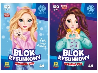 Blok rysunkowy A4 20k. ASTRAPAP "EmixSofi" 100g