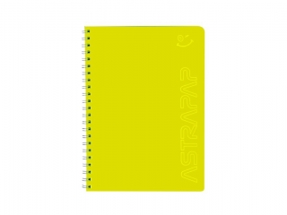 Koozeszyt PP A4 80k. ASTRAPAP Fluo, kratka