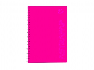 Koozeszyt PP A4 80k. ASTRAPAP Fluo, kratka