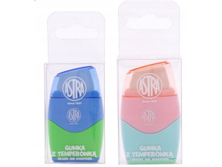 Temper�wka z gumk� 2w1 ASTRAPEN/ASTRA Pastel Line - 1 szt. PET Box  [opakowanie=24szt]