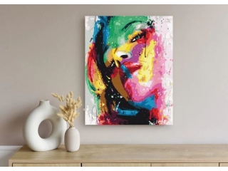 Zestaw z farbami, malowanie wg. numer�w, podobr. 40x50cm, Portret modern, ARTEA ASTRA