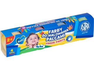Farby do malowania palcami ASTRA 4 kolory x 50ml