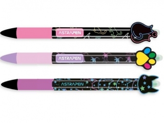 D�ugopis automatyczny wymazywalny z gumowym uchwytem 0,5 mm ASTRAPEN OOPS! CATS [opakowanie=36szt]