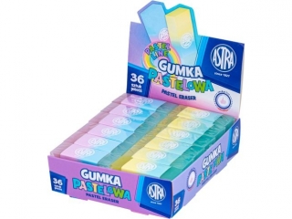 Gumka dwukolorowa pastelowa ASTRA Pastel Line