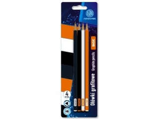 O��wki grafitowe tr�jk�tne HB ASTRAPEN - Classic - 4 szt. blister