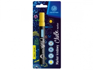 Marker kredowy okr�g�y ASTRAPEN ��ty - 1 szt. Blister