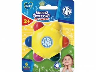 Kredki �wiecowe w kszta�cie gwiazdki ASTRA BABY - 6 kolor�w