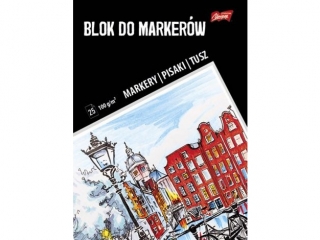 Blok do markerów A4 25 kartek okładka kredowana 100 g/m2 [opakowanie=10szt]