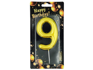 �WIECZKA CYFRA Z�OTA - 9 6407 [opakowanie=12szt]