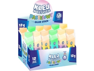 Klej w sztyfcie ASTRA tr�jk�tny Pastel Astra 12g