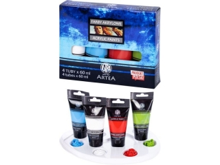Farby akrylowe ASTRA Artea 4 kol x 60 ml tuba