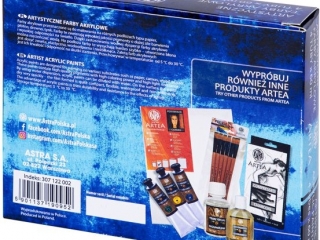 Farby akrylowe ASTRA Artea 4 kol x 60 ml tuba