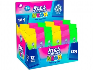 Klej w sztyfcie ASTRA tr�jk�tny Neon 12g