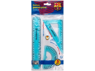 Zestaw geometryczny 3 elementy FLEXI FC BARCELONA - 1 szt. opp bag  [opakowanie=24szt]