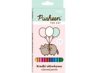 Kredki owkowe trjktne 12 kolorw PUSHEEN