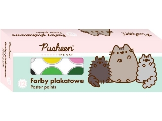 Farby plakatowe 12 kolorw 20 ml PUSHEEN [opakowanie=5szt]