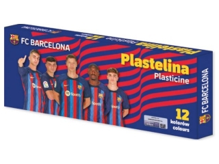Plastelina szkolna FC Barcelona 2023 - 12 kolorw  [opakowanie=6szt]