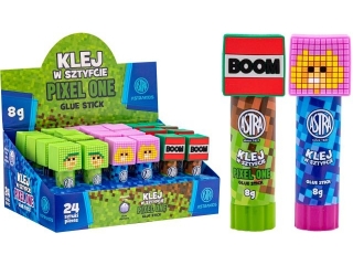 Klej w sztyfcie ASTRA z nak�adkami 3D Pixel 8g PVP
