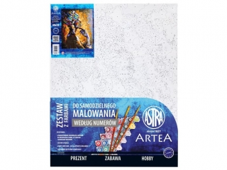 Zestaw z farbami - malowanie wg numer�w 40x50cm, Afryka�ska dusza, ARTEA ASTRA