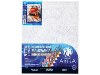 Zestaw z farbami - malowanie wg numer�w 40x50cm, Wakacyjne wspomnienia, ARTEA ASTRA