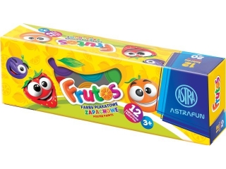 Farby plakatowe zapachowe ASTRA FRUTOS - 12 kolor�w x 20 ml