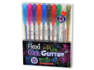 D�ugopis �elowy PENMATE Flexi Gel brokatowy 10 kolor�w