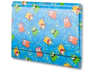 Teczka �amana A4 na gumk� PENMATE wzory - monster