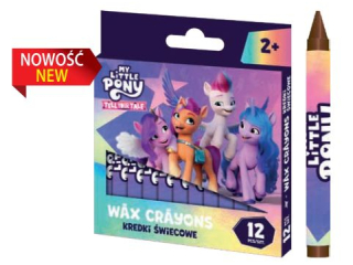 Kredki �wiecowe  okr�g�e My Little Pony - 12 kolor�w - 8/90 mm Nnowo��