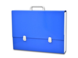 Teczka z r�czk� PENMATE A3 7 cm kolor niebieski/bia�y