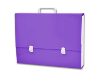 Teczka z r�czk� PENMATE A3 7 cm kolor wrzosowy/bia�y