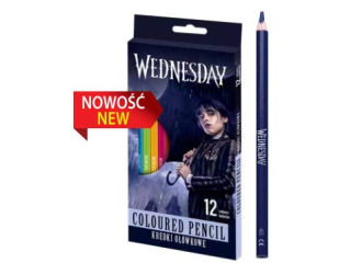 Kredki o��wkowe tr�jk�tne Wednesday - 12 kolor�w  Nnowo��