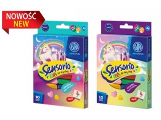 Lekka masa plastyczna ASTRAFUN Sensorio Kids Jednorożec - 10 kol