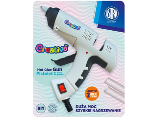 Pistolet do kleju na gor�co 40W ASTRA Creativo  w zestawie 2 kleje