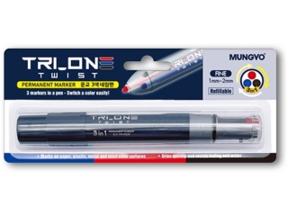Marker permanentny MUNGYO w pi�rze 3 kolory w jednym