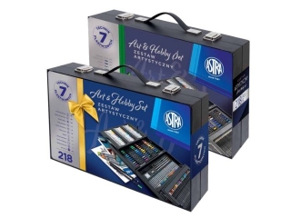 Zestaw artystyczny ASTRA walizka drewniana - 218 element�w Nnowo��