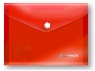 Koperta na zatrzask PENMATE A6 PP-235 czerwona