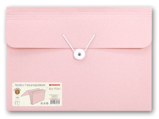 Teczka z 7-ma przegr�dkami PENMATE ECO FILE+ r�owa