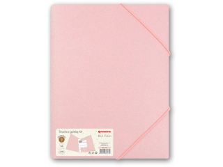 Teczka z gumk� plastikowa PENMATE A4 ECO FILE+ r�owa