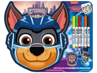 Zestaw kolorowanek z flamastrami 48 element�w PSI PATROL