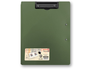 Deska z dwoma klipami i ok��dk� PENMATE Morandi A3/A4 zielona