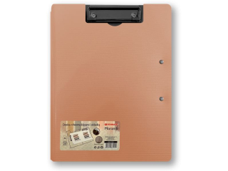 Deska z dwoma klipami i ok��dk� PENMATE Morandi A3/A4 r�owa