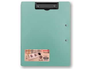 Deska z dwoma klipami i ok��dk� PENMATE Morandi A3/A4 niebieskozielona