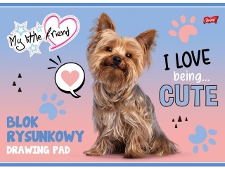 Blok rysunkowy A4 20k. ST.MAJEWSKI 80g/m2 My Little Friend, Pies York
